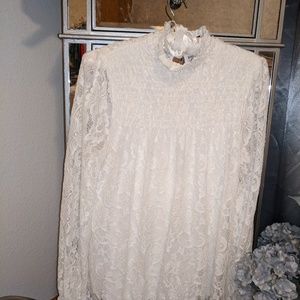 Ivory Lace Top